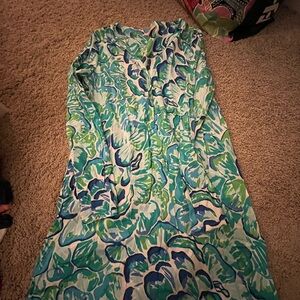 Lilly Pulitzer Vibrant Blue and Green Dress